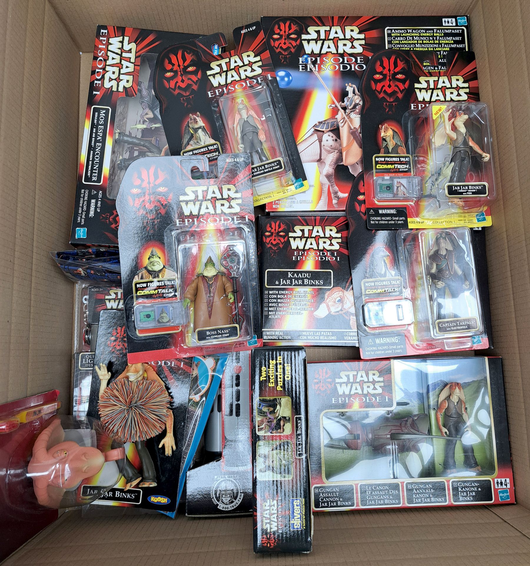 Star Wars Episode 1 Jar Jar Binks and Gungan Figures and mixed lot