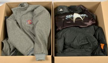 Star Trek quantity of clothing, includes: t-shirts; sweat shirts; jackets; bags