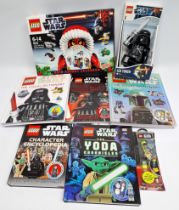Lego Star Wars Encyclopedia Books with minifigures and similar mixed lot. Good to excellent.