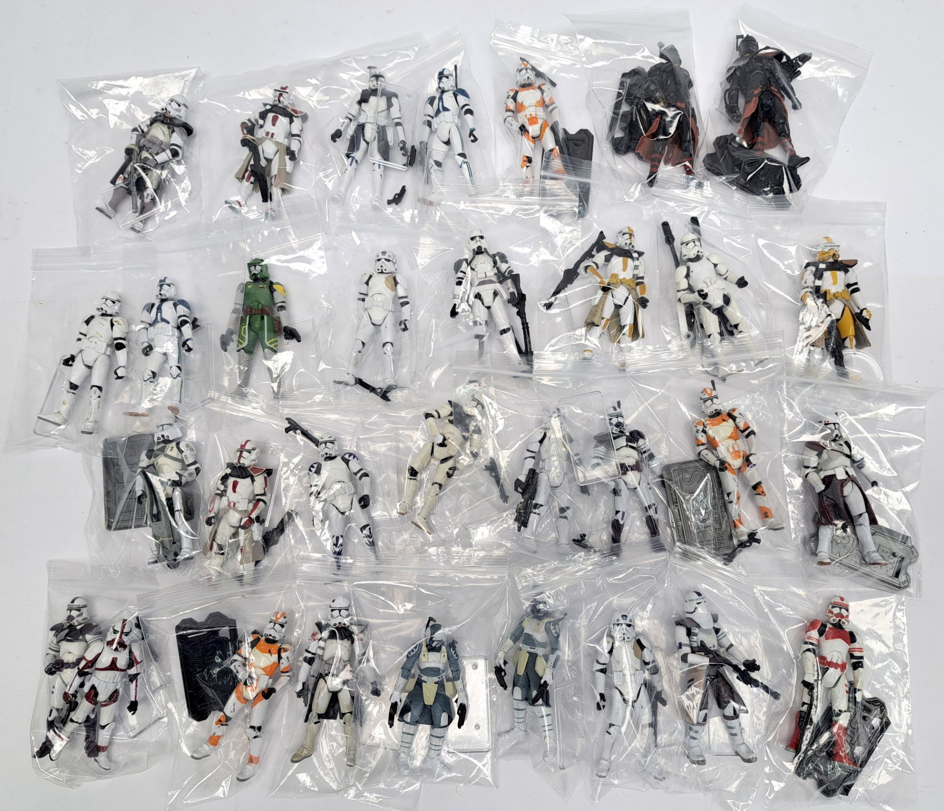 Hasbro Star Wars Clone Trooper loose mixed lot assortment. Excellent to near mint.