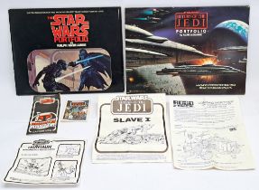 Star Wars & Return of the Jedi Portfolios by Ralph McQuarrie Plus mixed lot of Paper ephemera