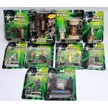 Star Wars Kenner Power of the Jedi mixed sealed lot Amanaman, Darth Maul, Deluxe Sneak preview fi...