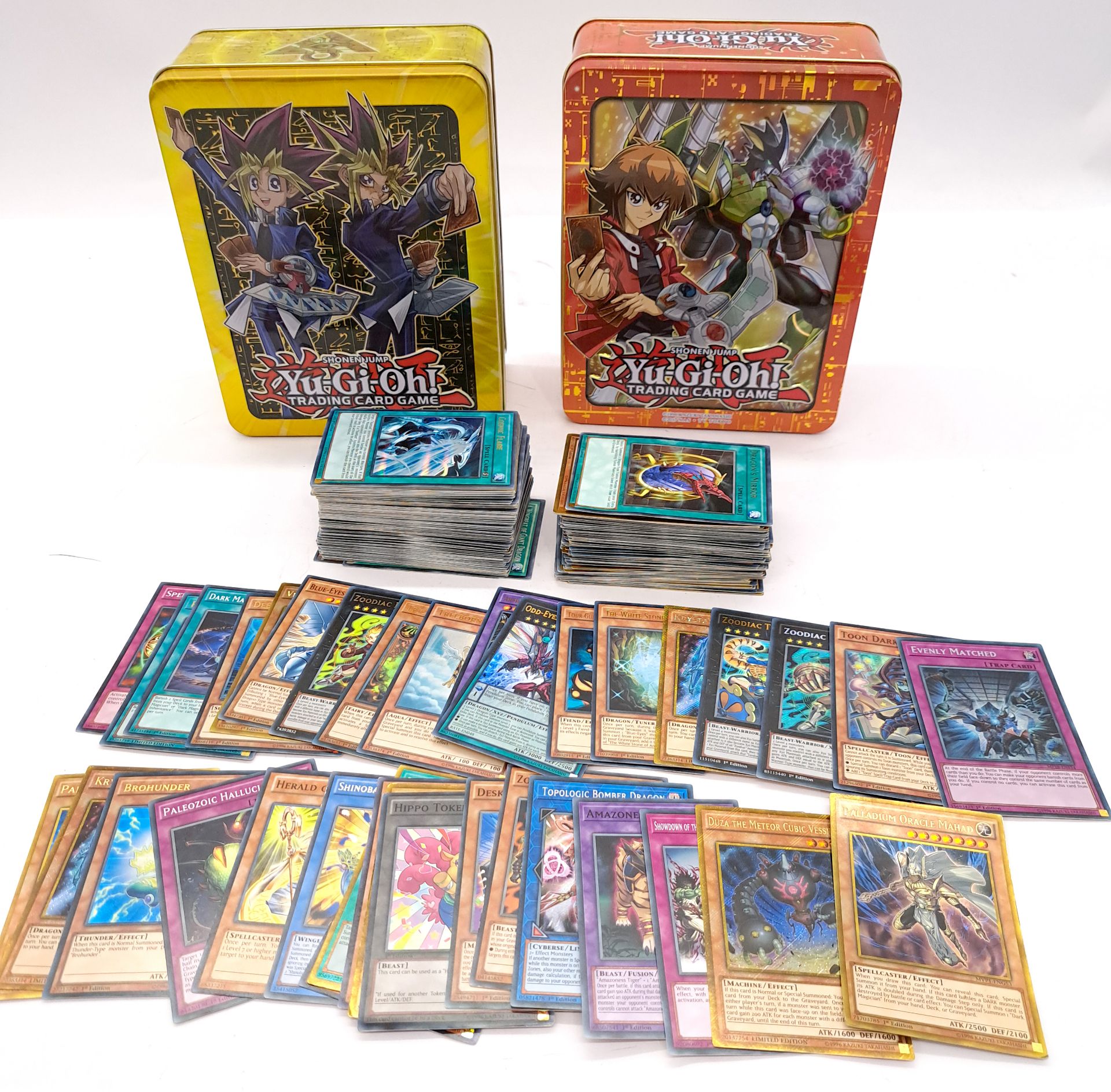 Quantity of Yu-Gi-Oh! Trading Cards with Tins