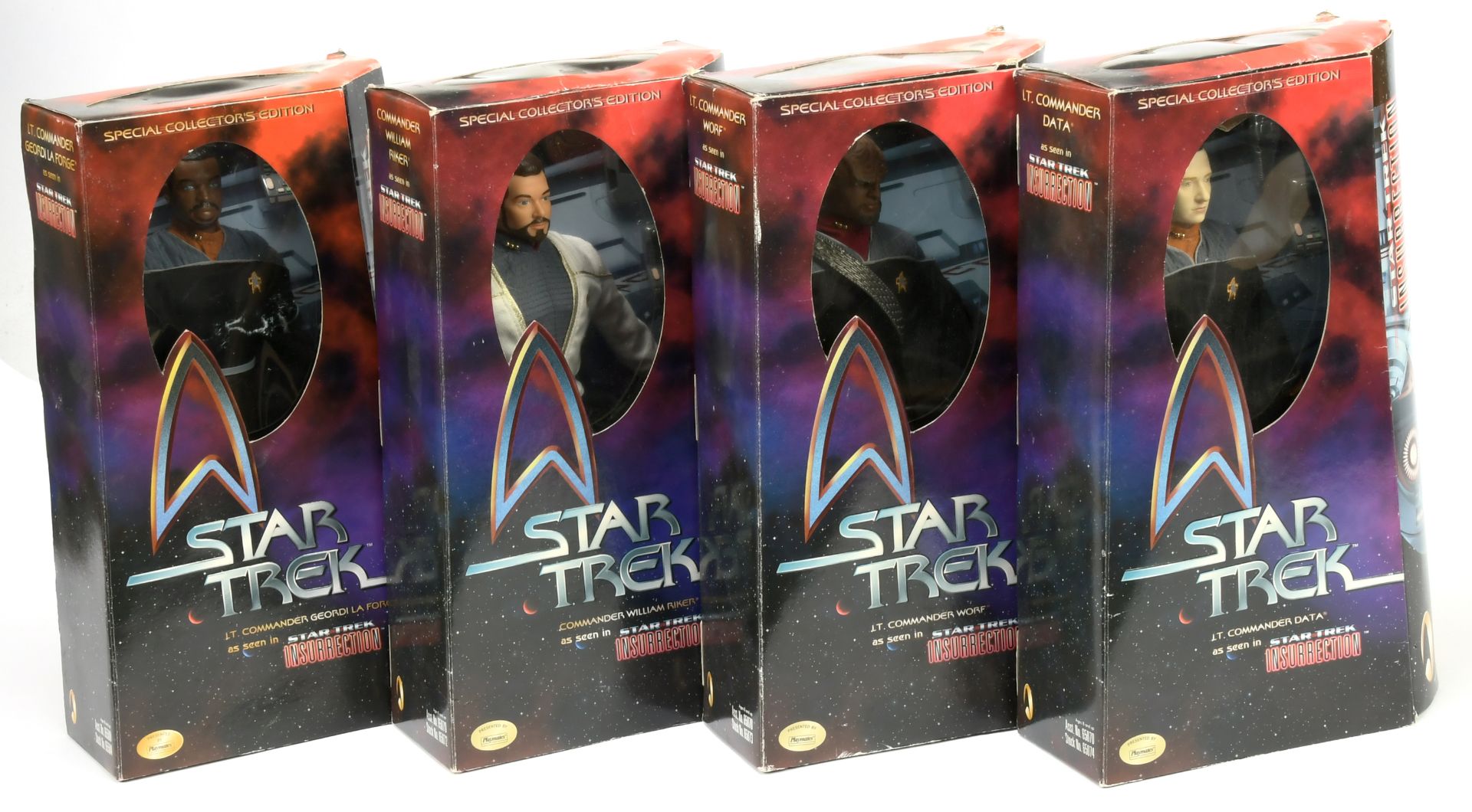 Quantity of Playmates Star Trek Insurrection Action Figures x4