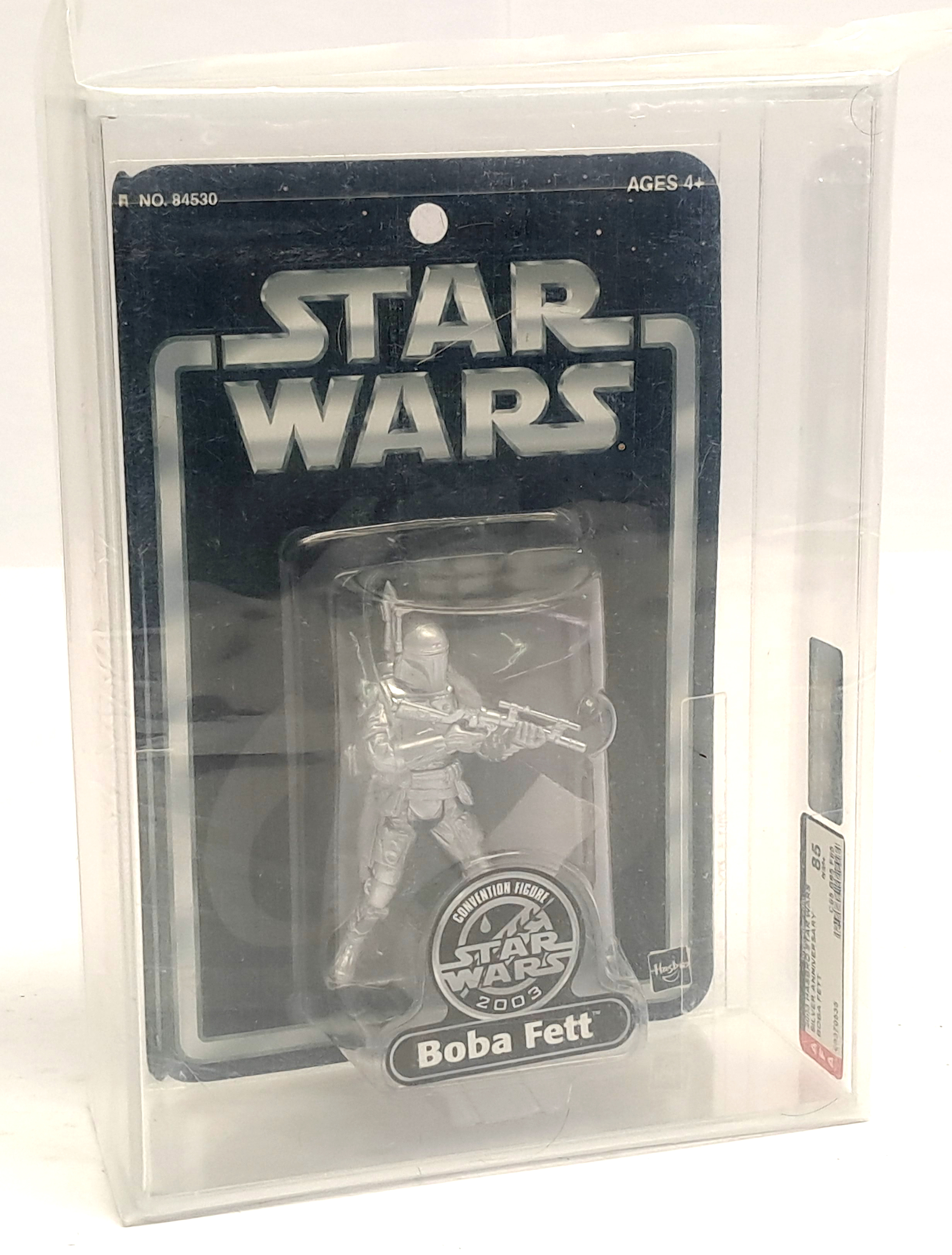 Hasbro Star Wars Silver Anniversary Boba Fett 2003 Convention Figure AFA Graded