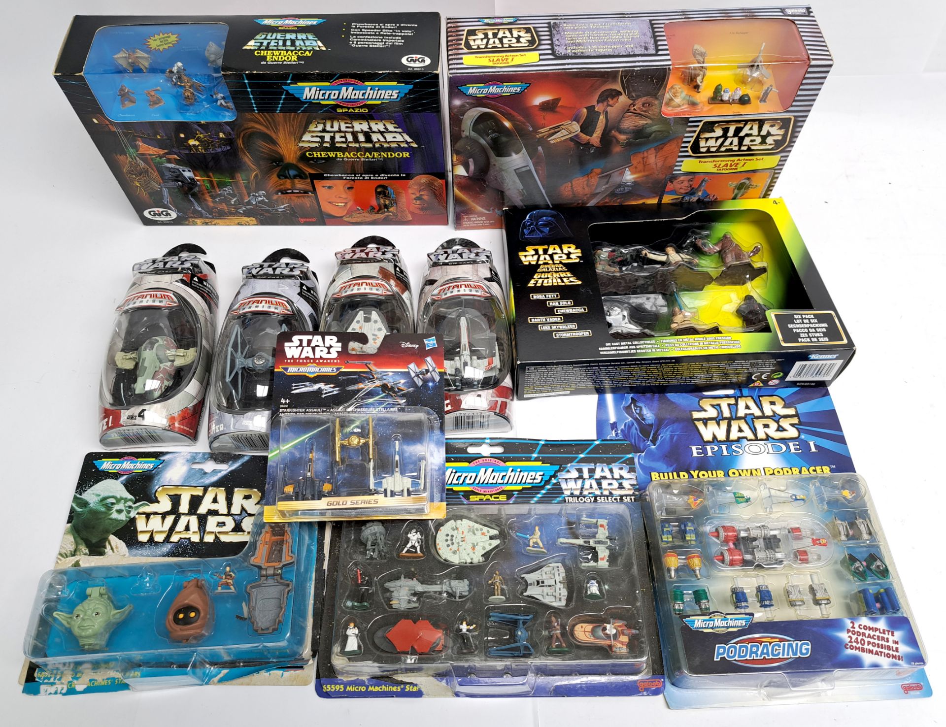 Kenner, Galoob, Hasbro Star Wars Diecast and micromachines mixed lot