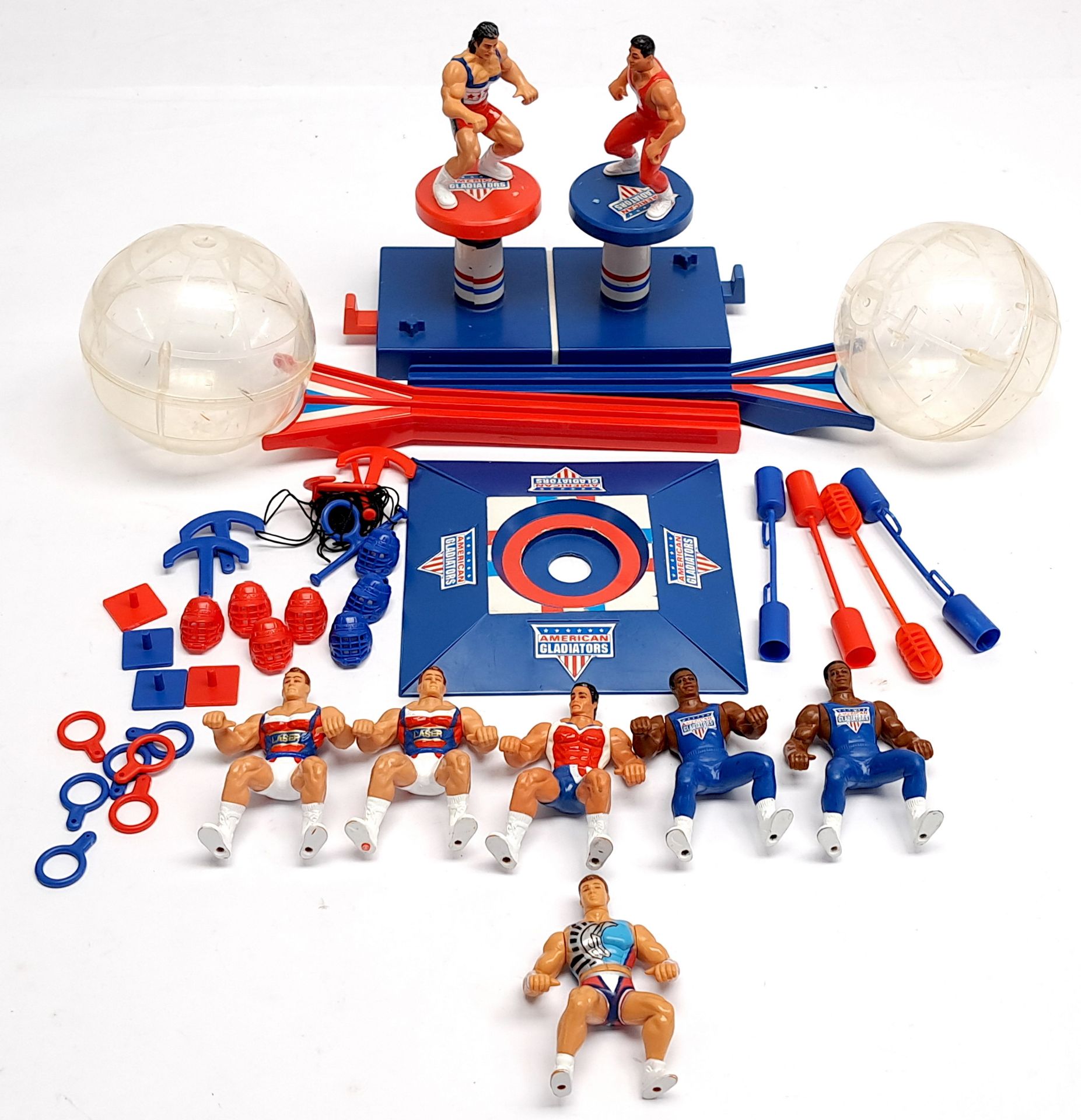 Mattel / The Samuel Goldwyn Company American Gladiators loose figures & accessories