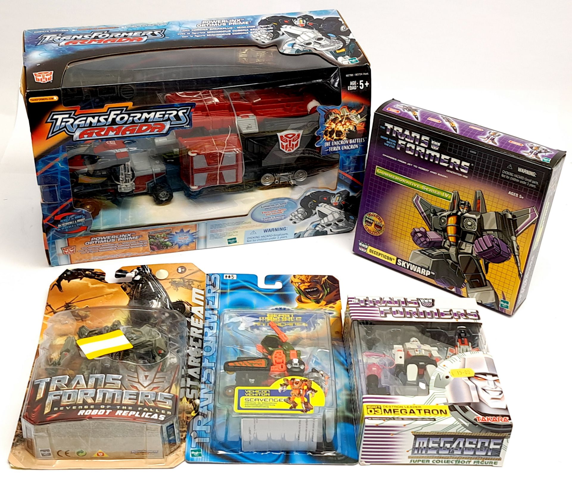 Hasbro & Takara Transformers figures x 5