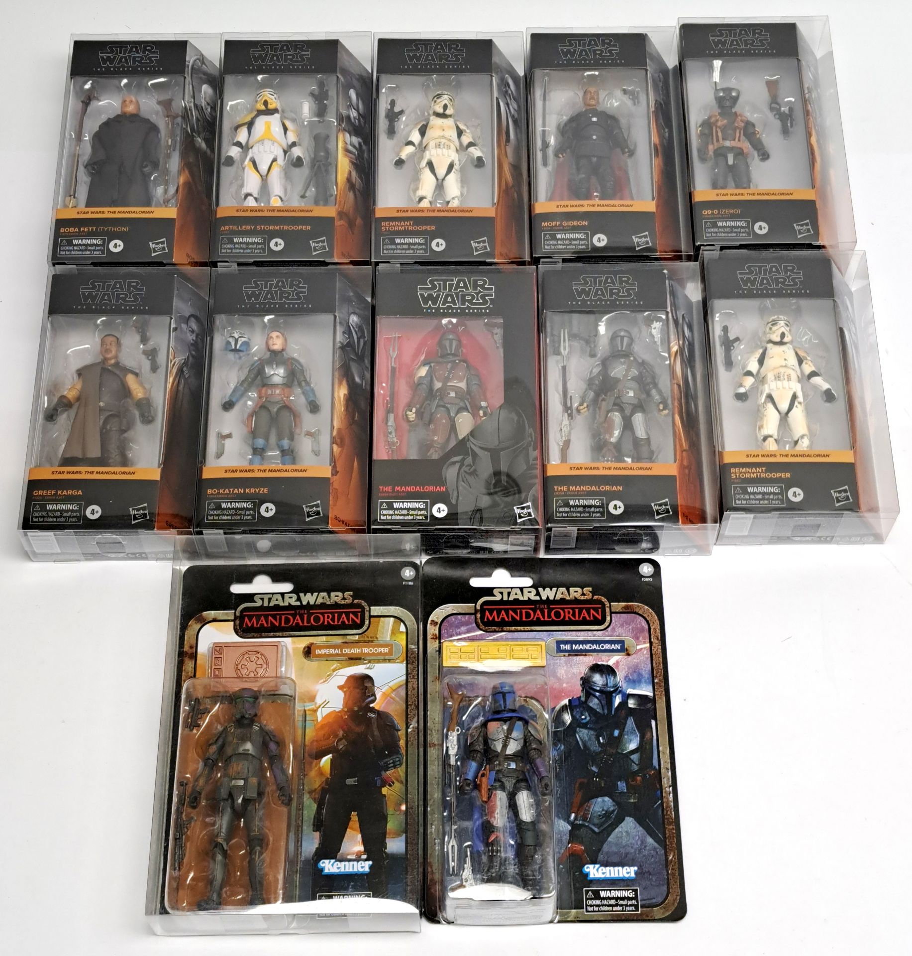 Hasbro Star Wars Black Series 6 inch Mandalorian mixed lot Mint to near 