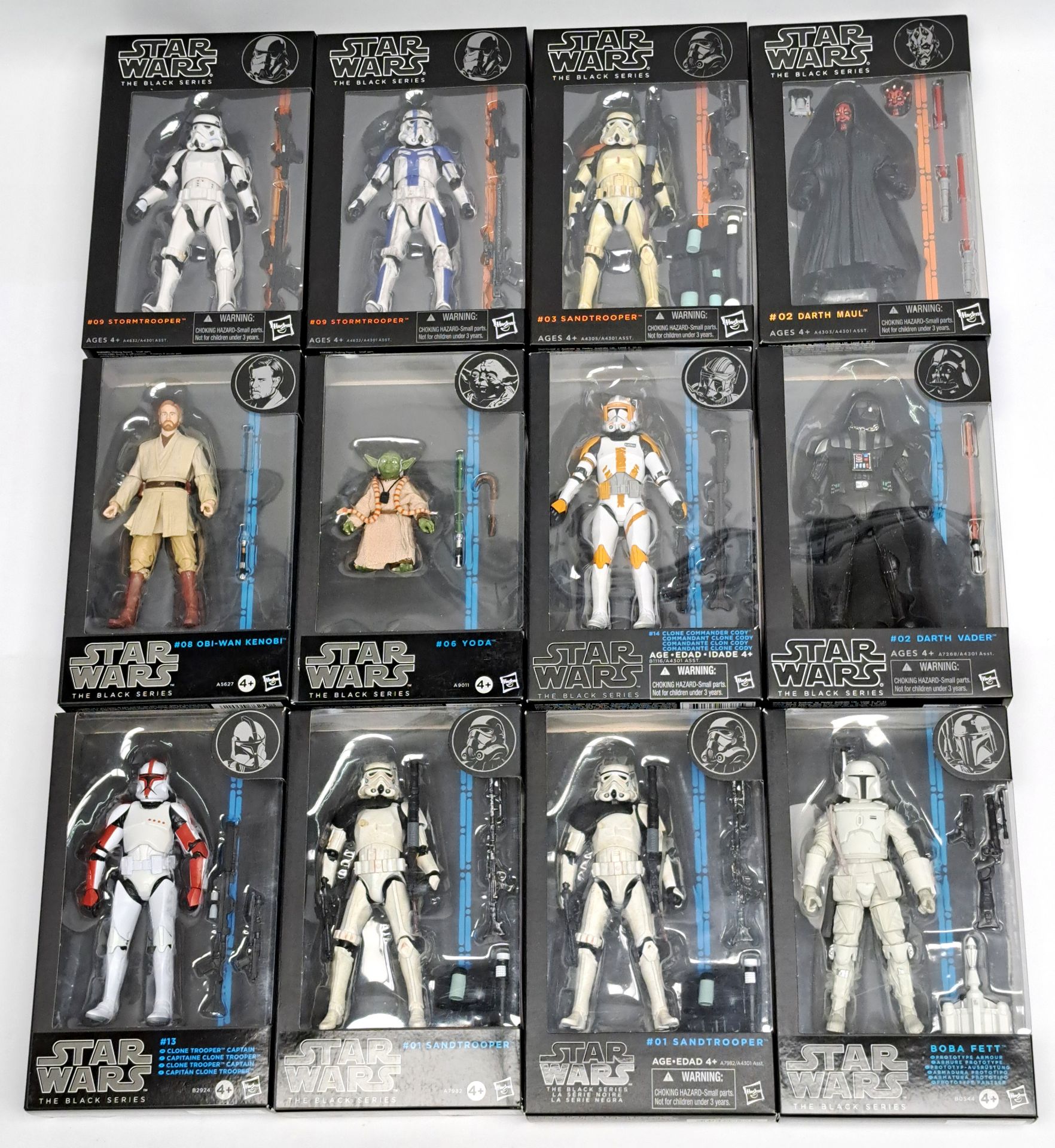 Hasbro Star Wars Black Series 6 inch Orange & Blue line Boba Fett Prototype Mixed lot. Excellent ...