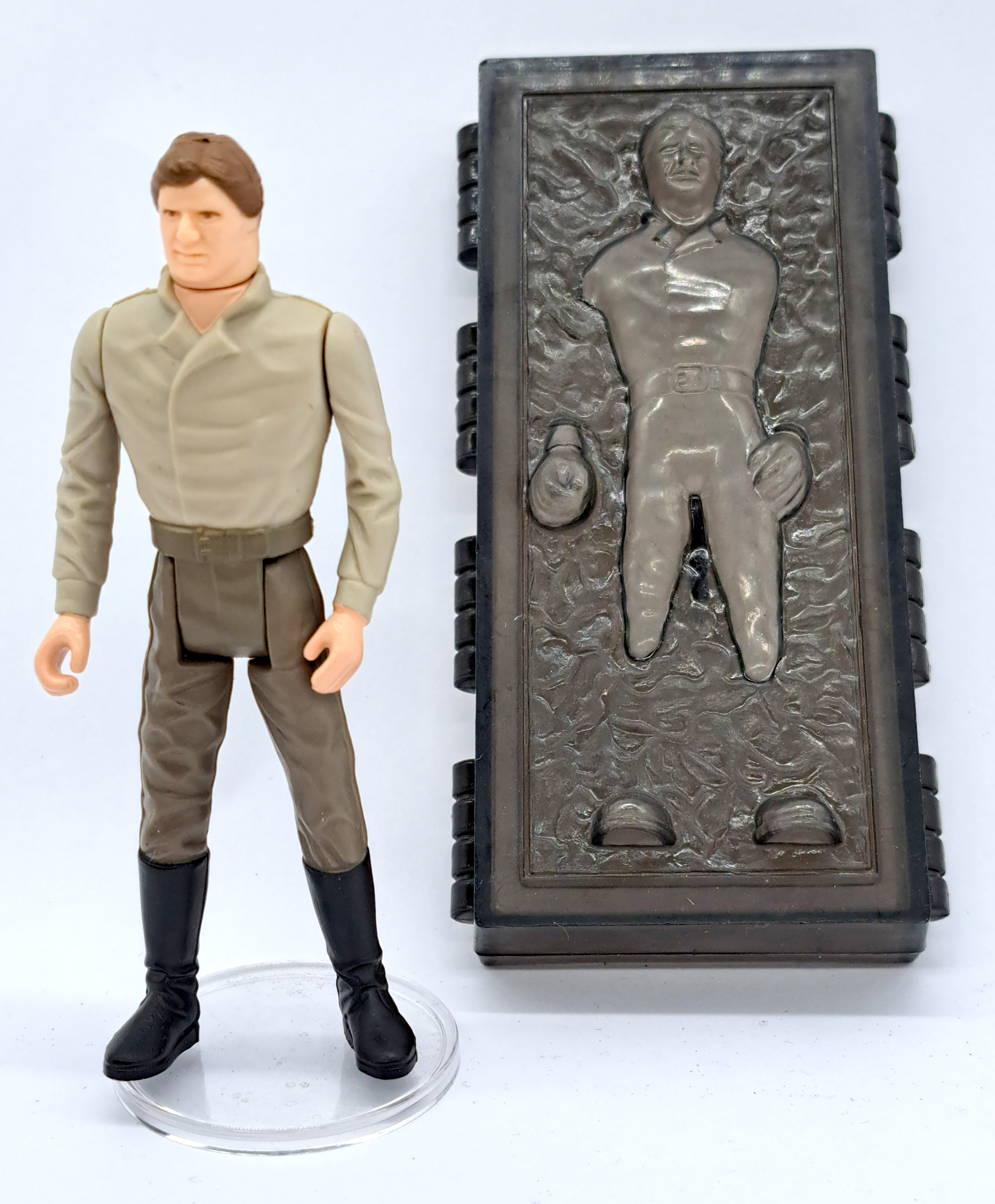 Kenner Star Wars Han Solo in Carbonite Chamber loose figure. Near Mint to mint