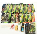 Kenner Star Wars Power of the Force 2 and Episode 1 carded modern 3 3/4" figures, etcKenner Star ...
