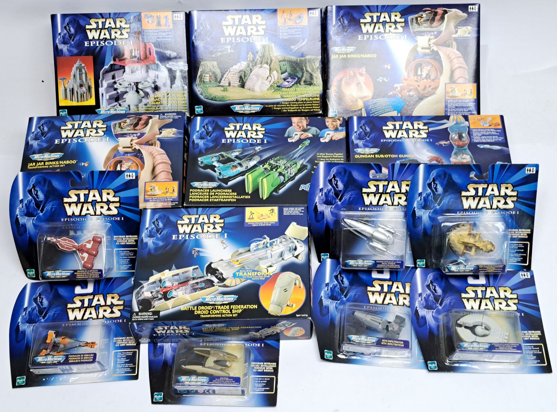 Star Wars Hasbro Galoob Episode 1 Mixed Lot Micromachines Sealed sets 