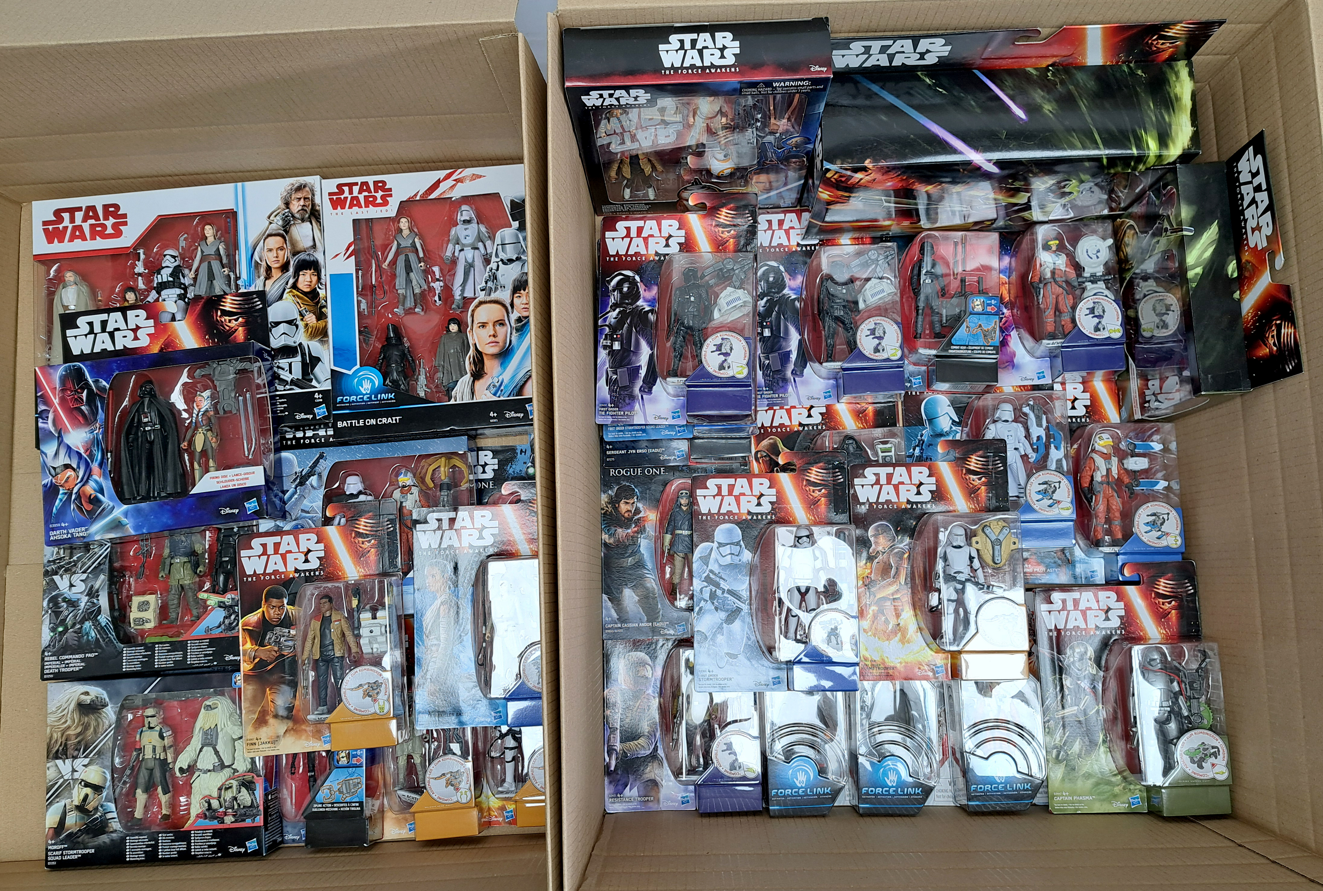 Star Wars Disney era movies mixed lot figures and two packs Rogue One, Force Awakens, Last Jedi