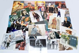 Large quantity of Doctor Who related signed photos & pictures