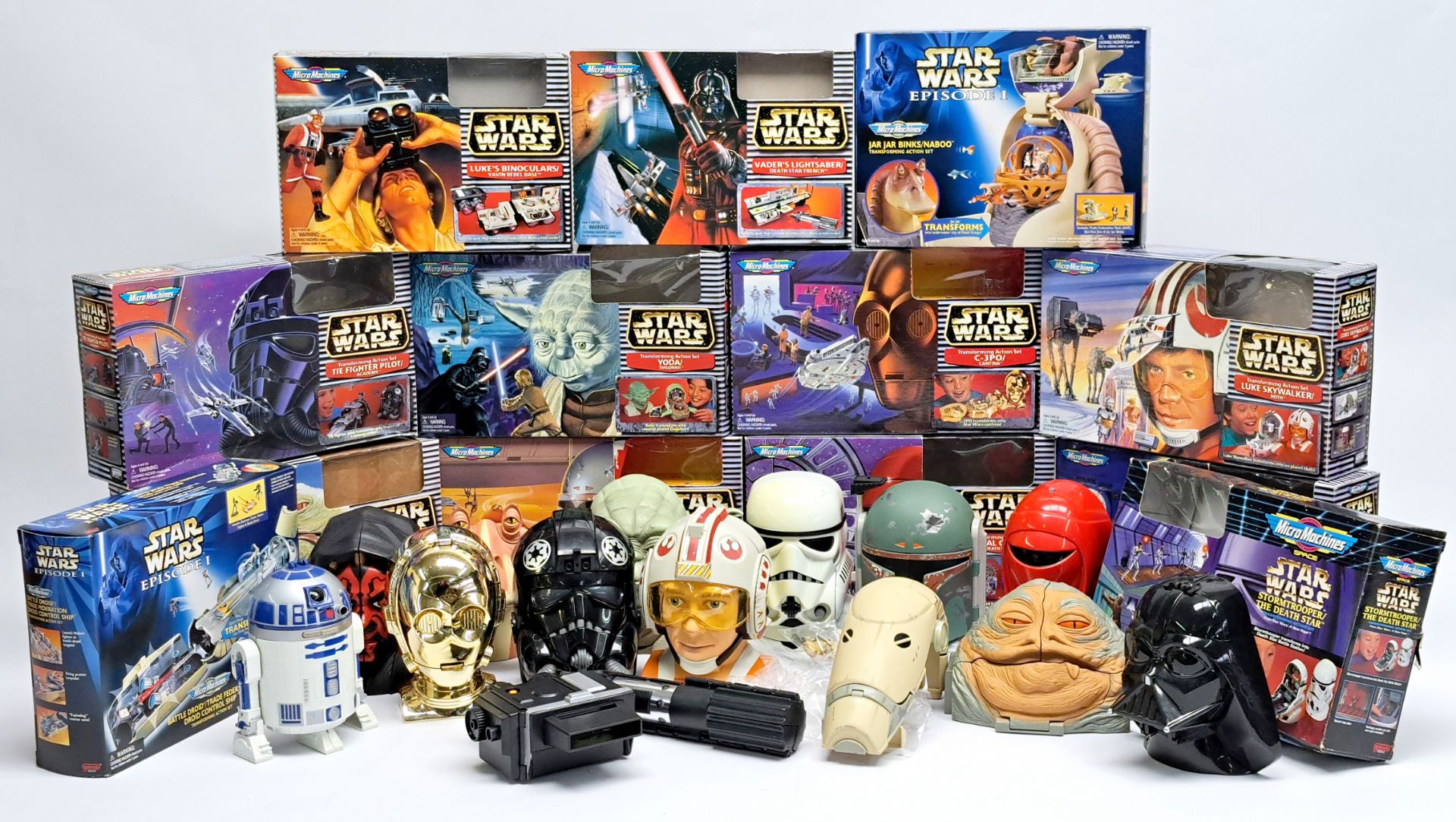 Galoob Star Wars Micro Machines Action heads Transforming Playsets mixed lot. Good to excellent. - Image 2 of 2