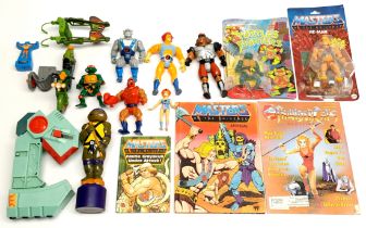 Mattel, LJN, Playmates & similar, group of action figures, books & others