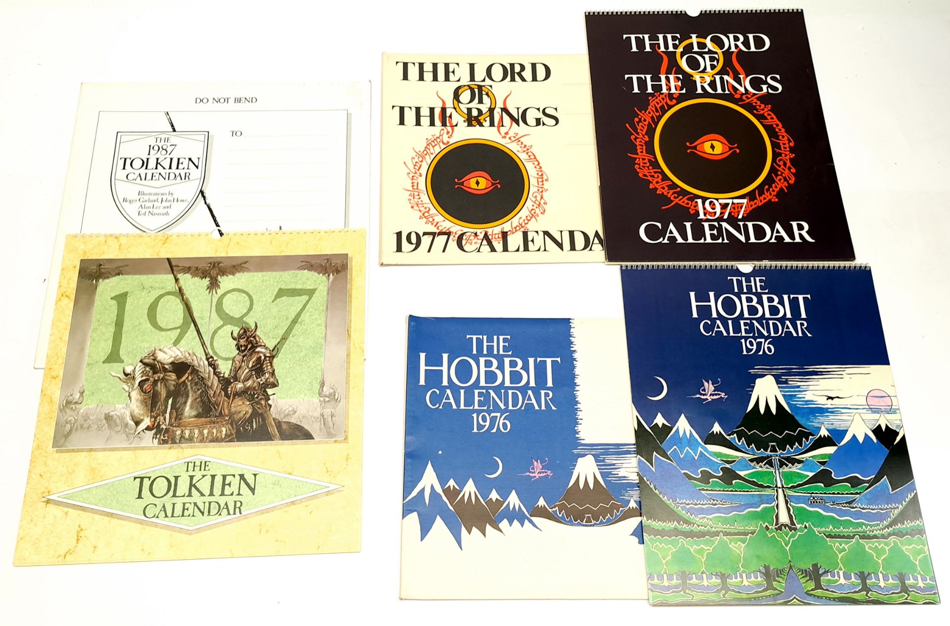 The Lord of the Rings / J.R.R. Tolkien vintage calendars x 3
