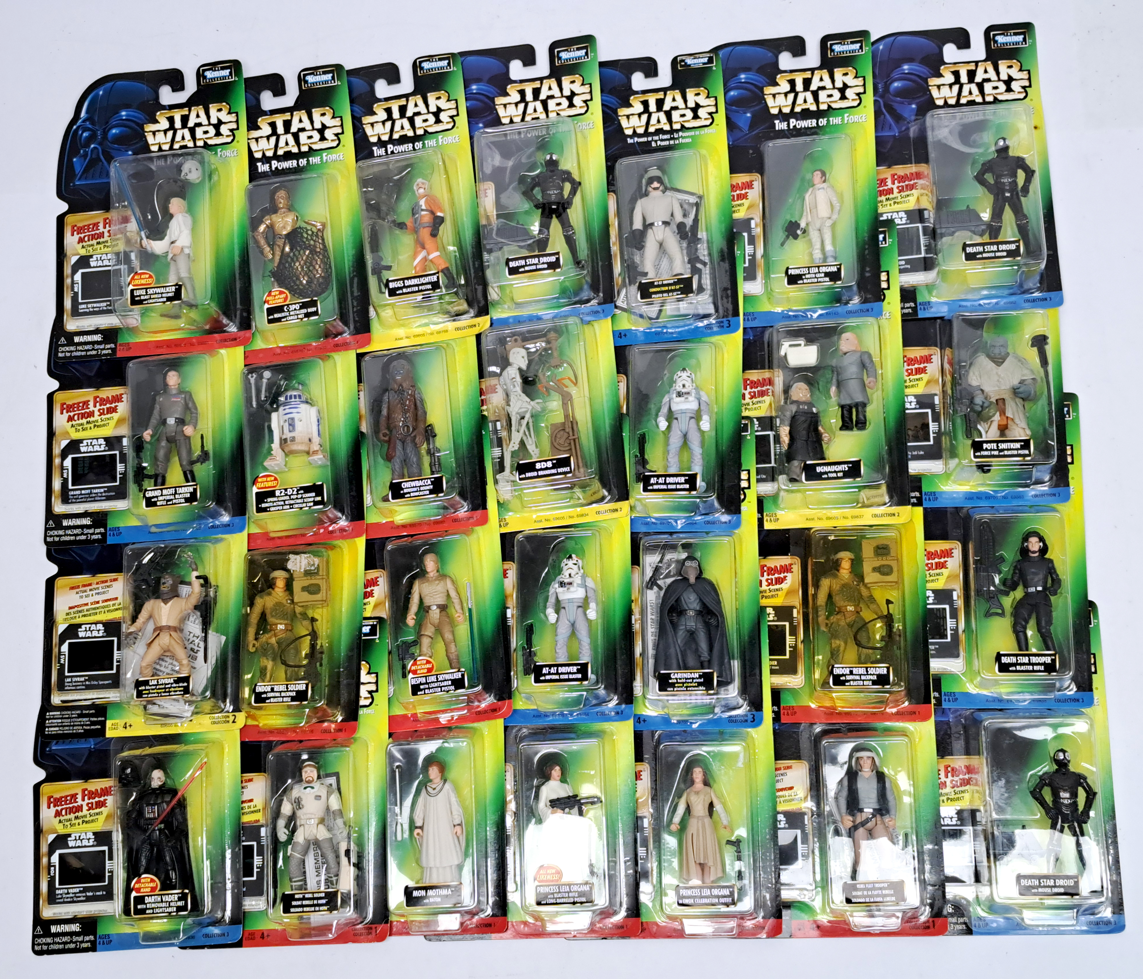 Star Wars Kenner Power of the force Freeze Frame lot of 28