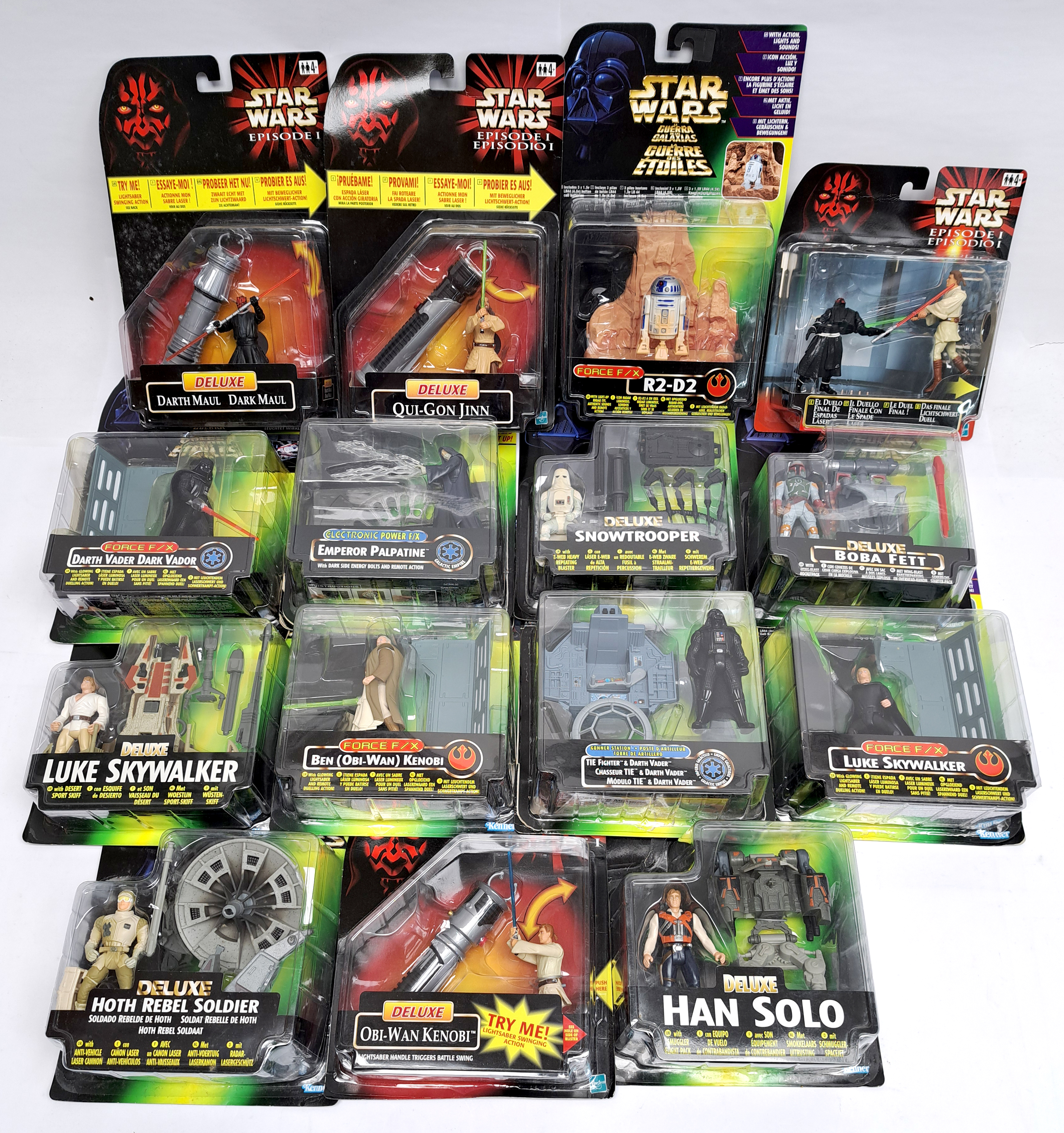 Kenner Hasbro Star Wars Mixed lot Deluxe Figures open and sealed  