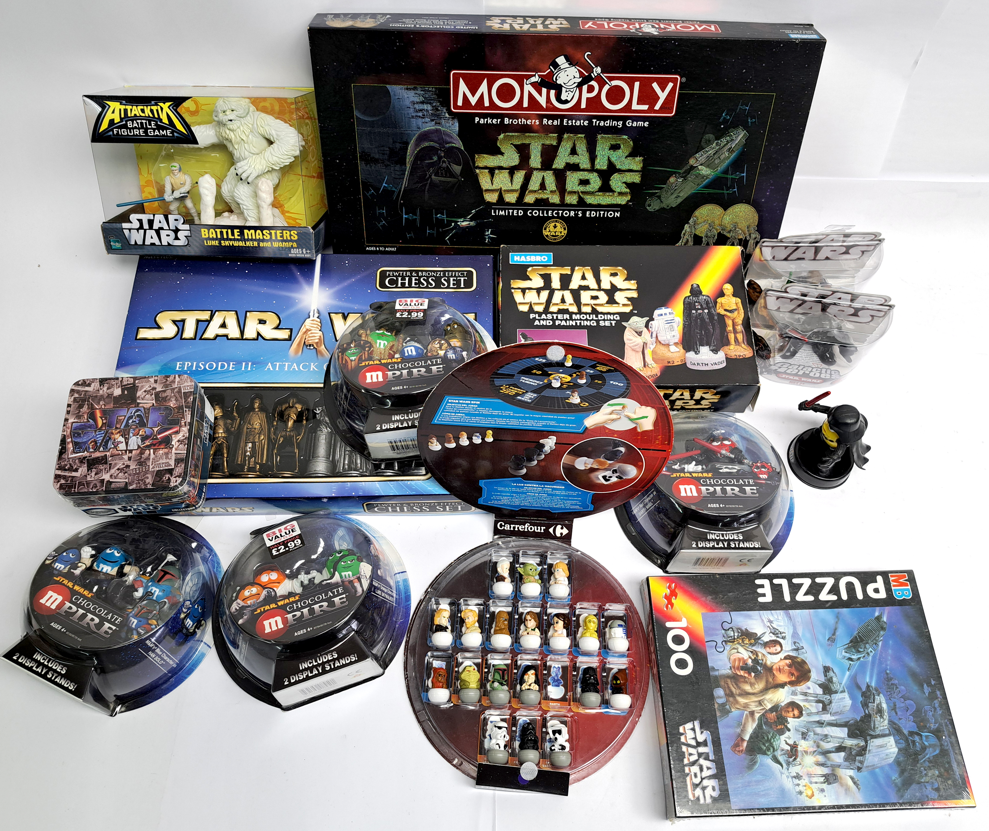 Hasbro, Parker Bros Star Wars mixed lot of collectibles