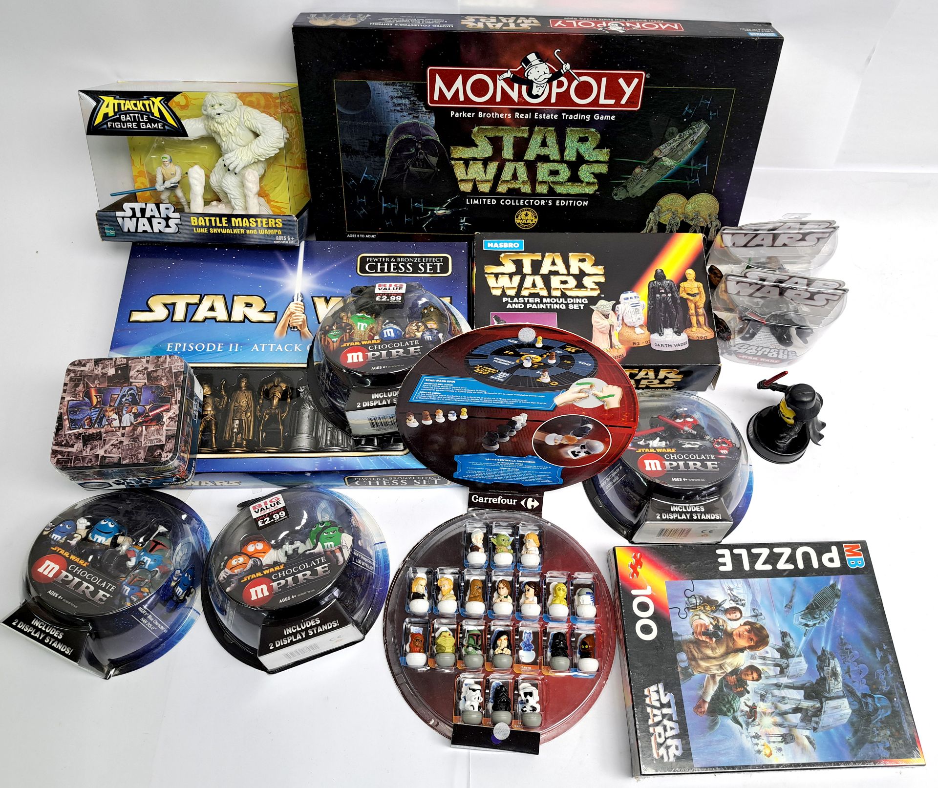 Hasbro, Parker Bros Star Wars mixed lot of collectibles