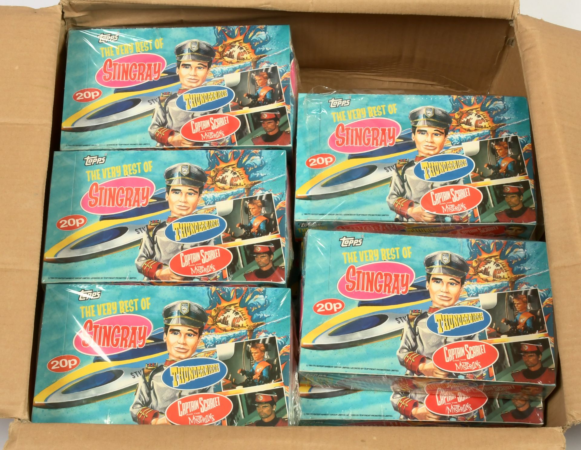 Topps The Very Best of Stingray, Thunderbirds and Captain Scarlet x 15 boxes of trading cards