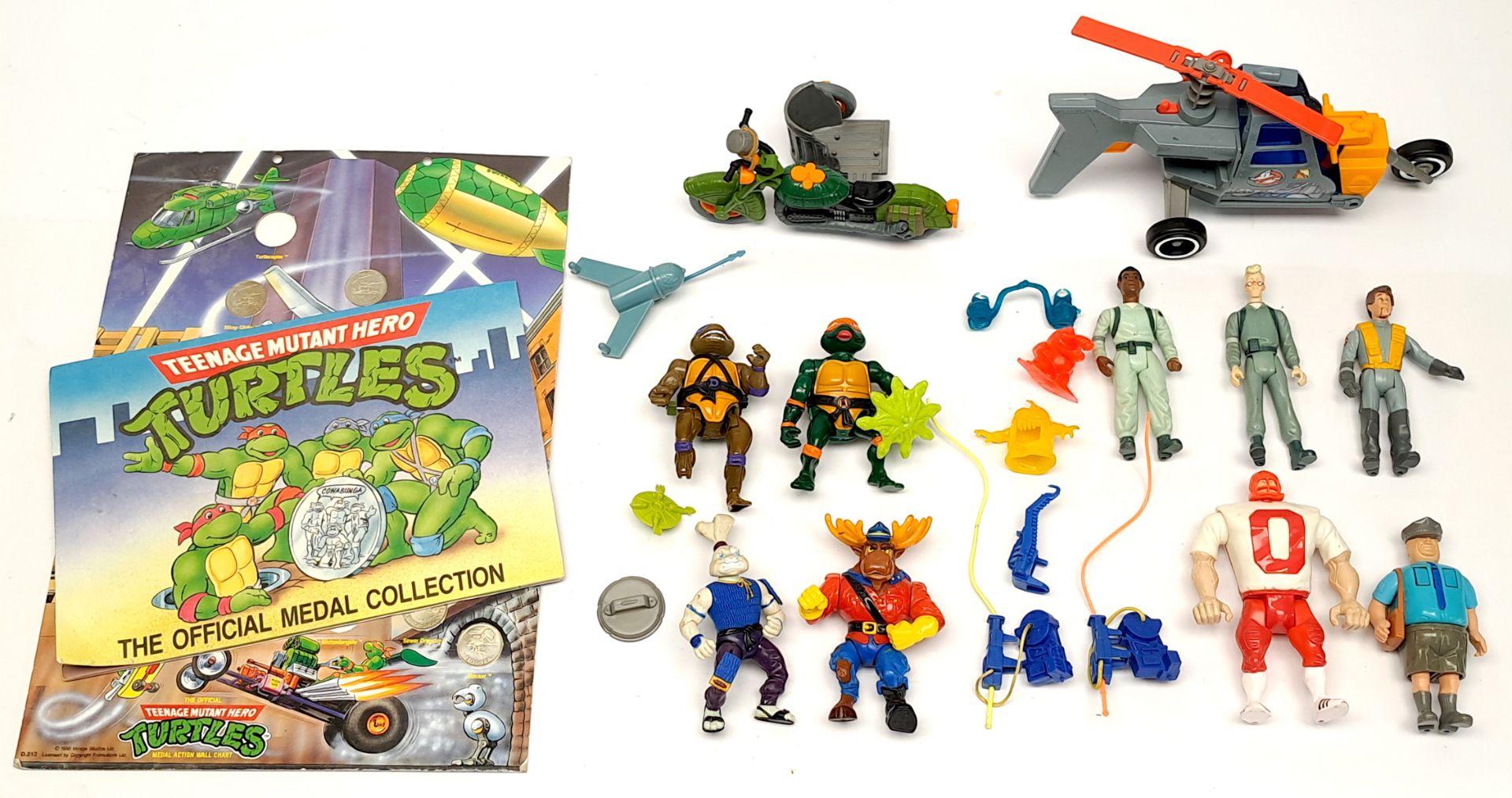 Playmates & Kenner, Loose The Real Ghostbusters & Teenage Mutant Ninja Turtles figures & vehicles