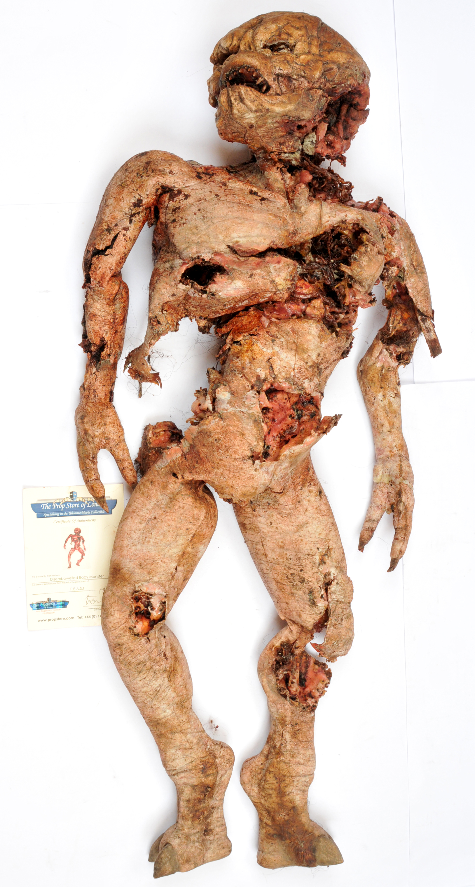 Disembowelled Baby Monster Prop used in the production of the Horror Movie F.E.A.S.T