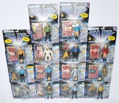 Quantity of Playmates Star Trek action figures x 14