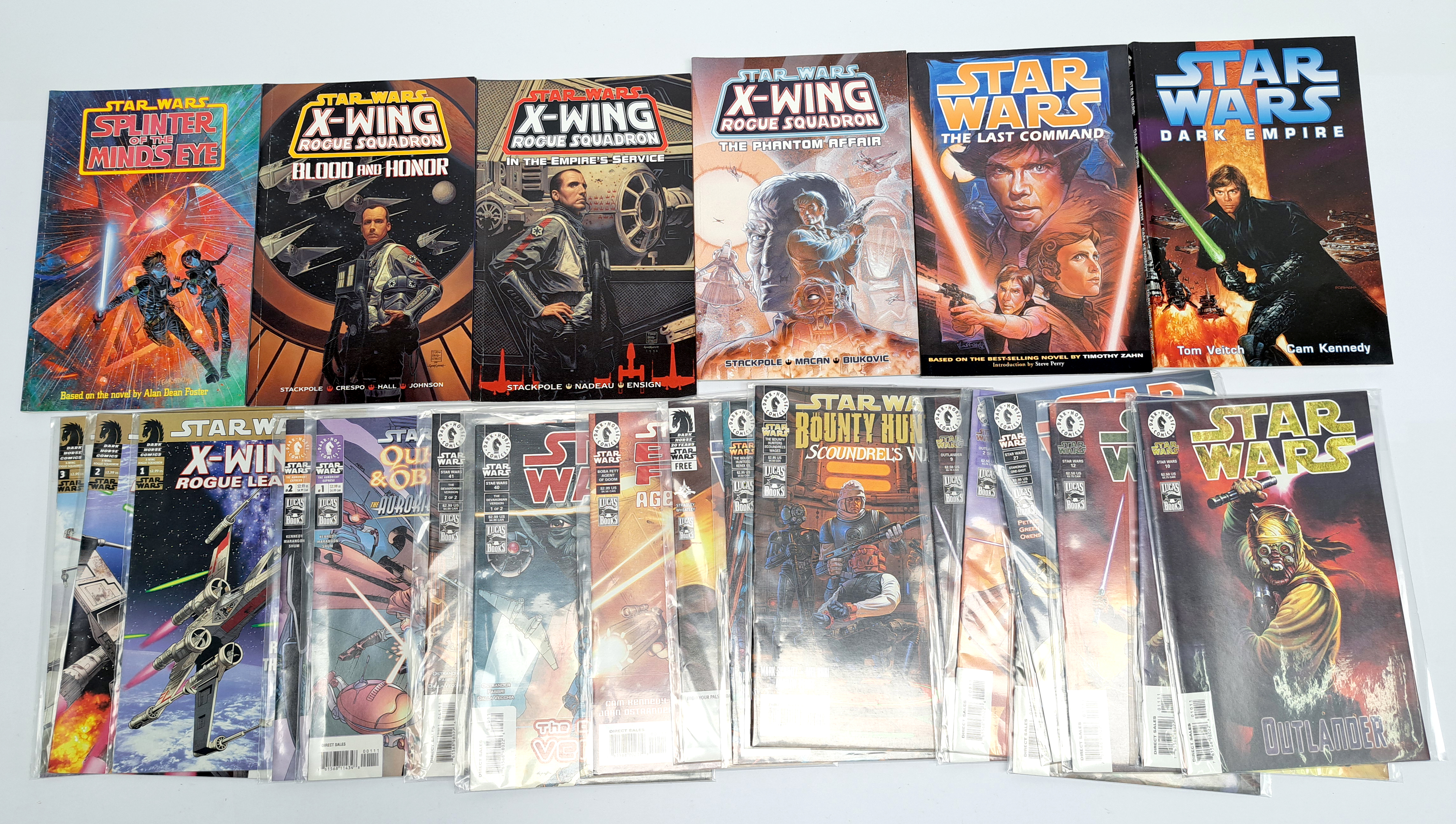 Dark Horse, Titan, Star Wars Comics and Graphic novels mixed lot excellent to near mint 