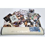 Robe Factory Doctor Who TARDIS rug & a large quantity of pre-printed signed Doctor Who photos & p...