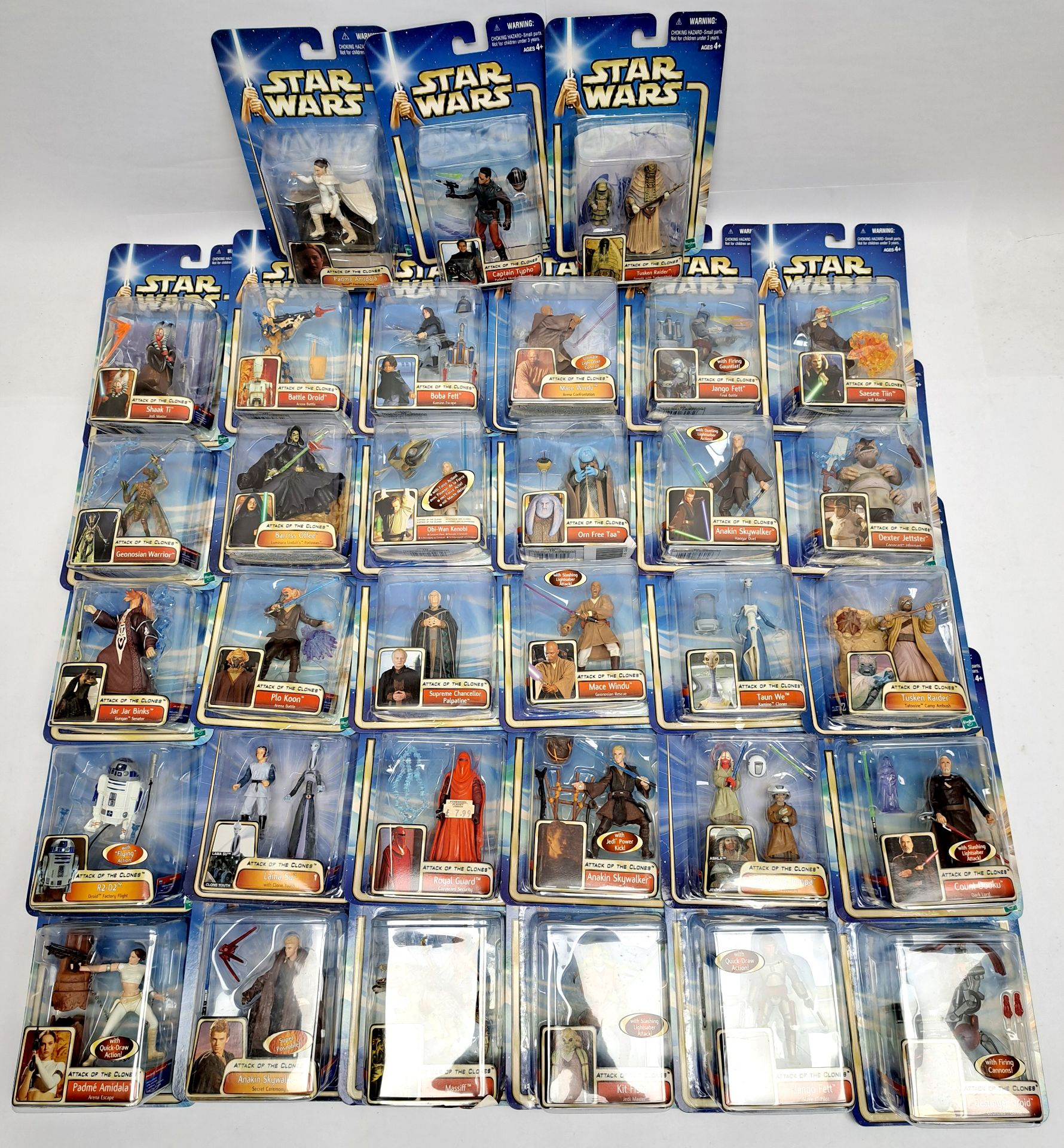 Star Wars Attack of the Clones sealed quantity of figures 