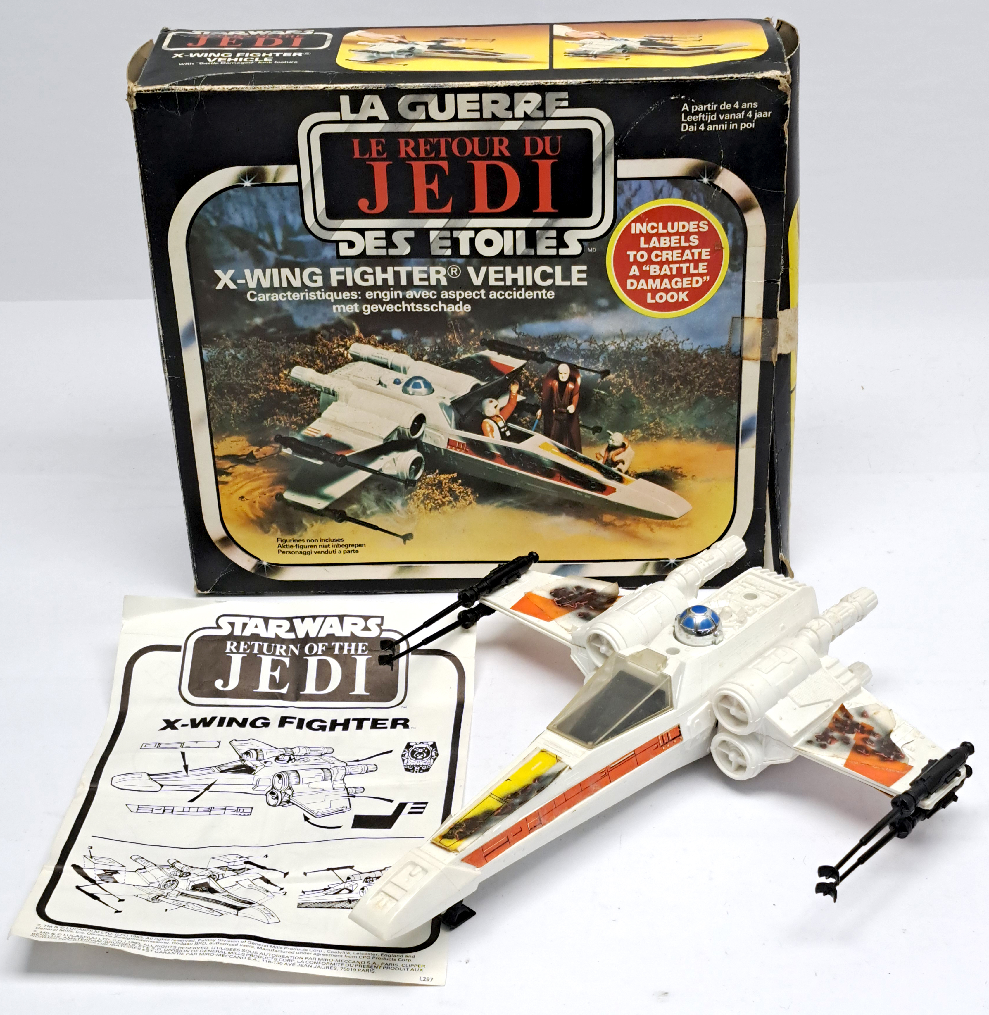 Star Wars Battle Damaged X-Wing Fighter 1983 Le Retour Du Jedi