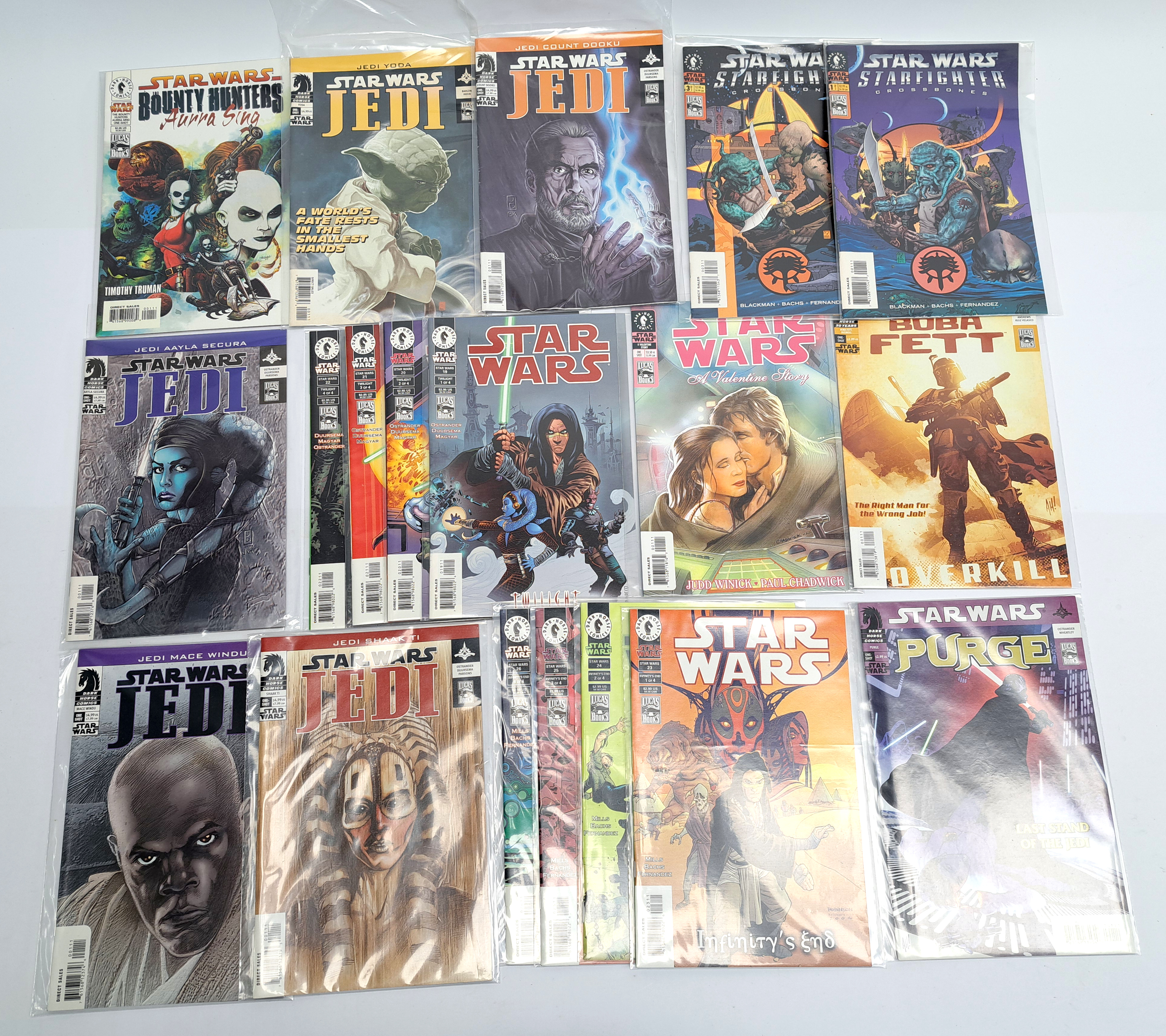 Dark Horse comics Star Wars Aayla Secura 1st appearance mixed lot. Excellent to near mint