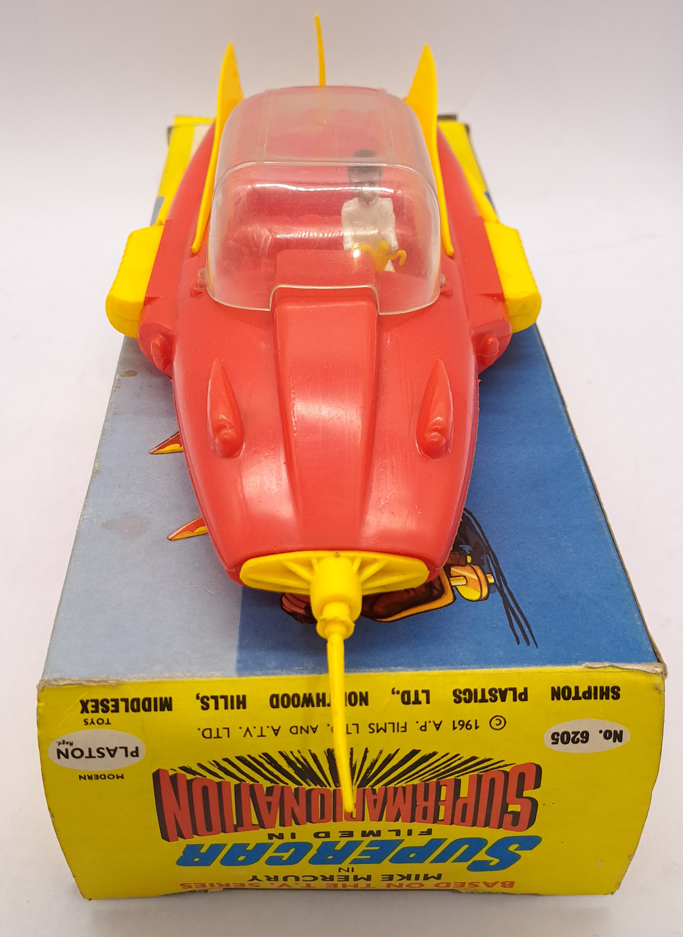 Plaston Toys Made in England No.6205 Large Scale Plastic Gerry Anderson's Supercar - Bild 3 aus 4