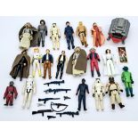 Kenner Star Wars vintage incomplete figures lot and random accessories. Fair to good.