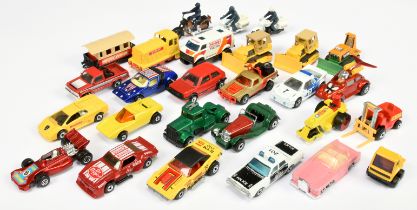 Matchbox Superfast Group of Unboxed To Include - 1 Dodge Challenger - Yellow, 24 Team Matchbox  -...