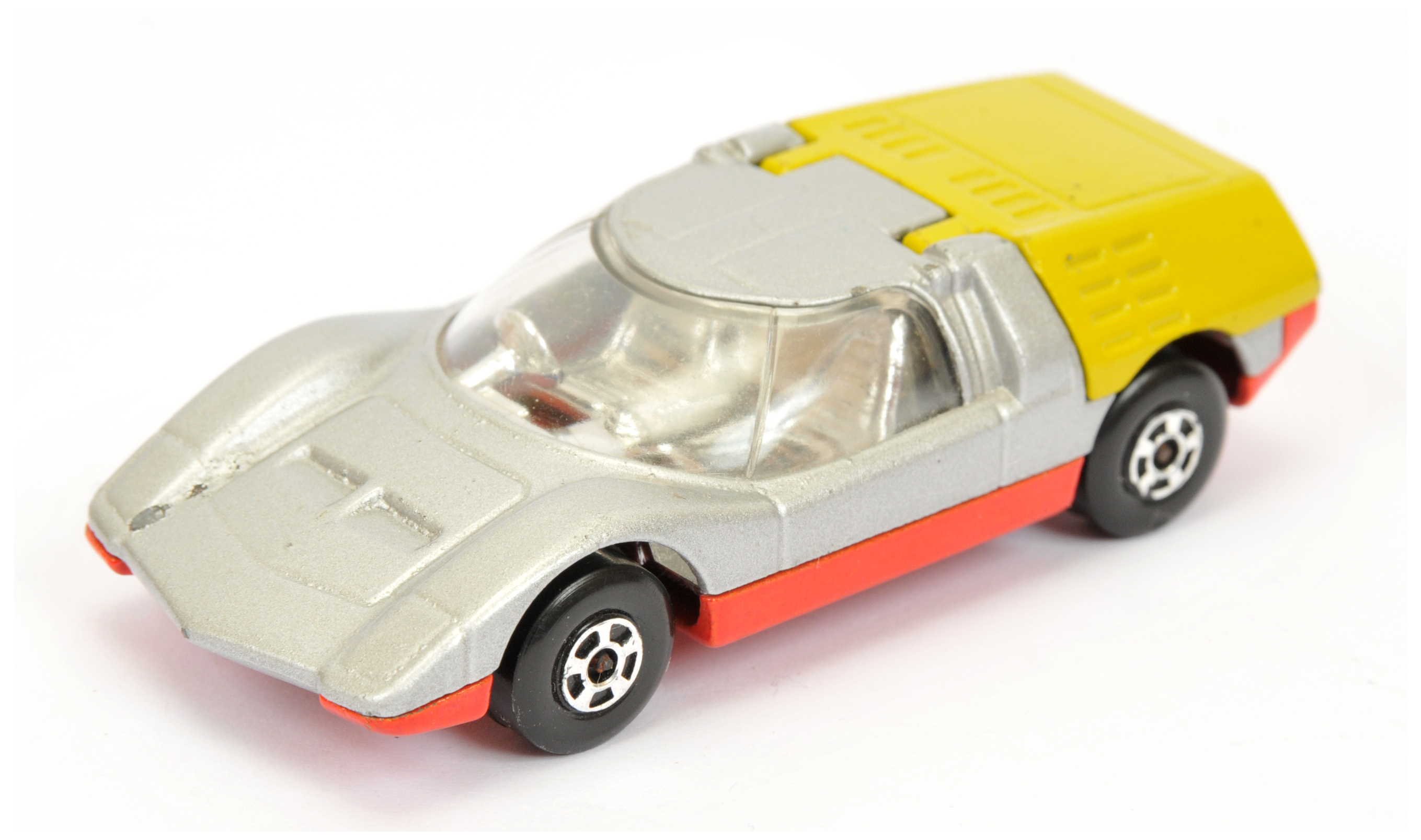 Matchbox Superfast 66b Mazda RX500 Pre-production colour trial - silver body, lime green engine c...