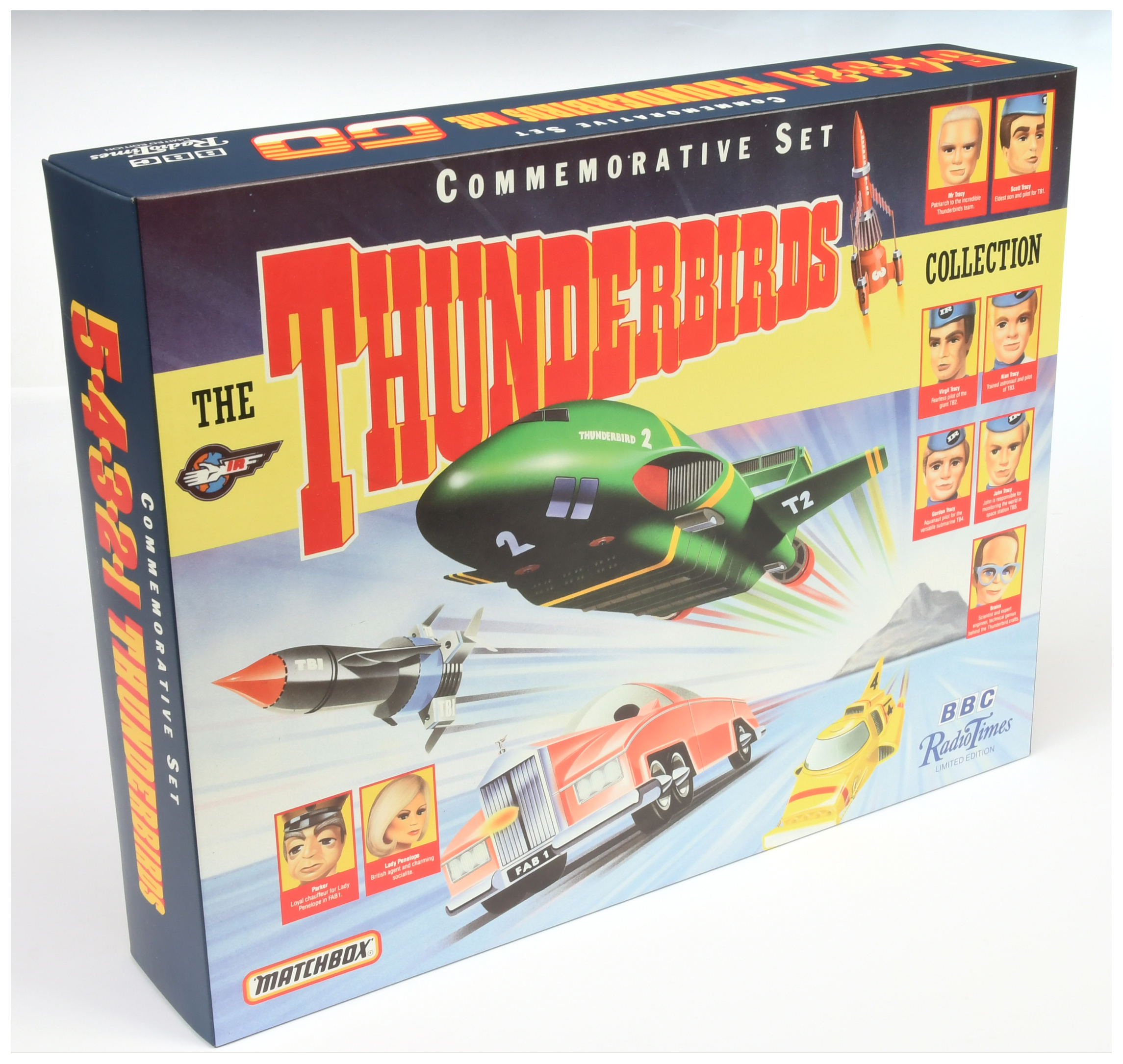 Matchbox "Thunderbirds" Commemorative Set produced for "BBC Radio Times"