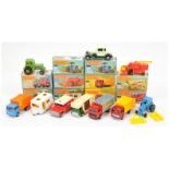 Matchbox Superfast A Group Of 10 To Include -31c Caravan - White and yellow, 36d Refuse truck - B...