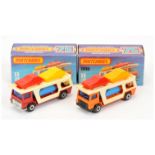 Matchbox Superfast 11c Bedford Car Transporter - RARE Red body, cream plastic back with 3 x Cars ...