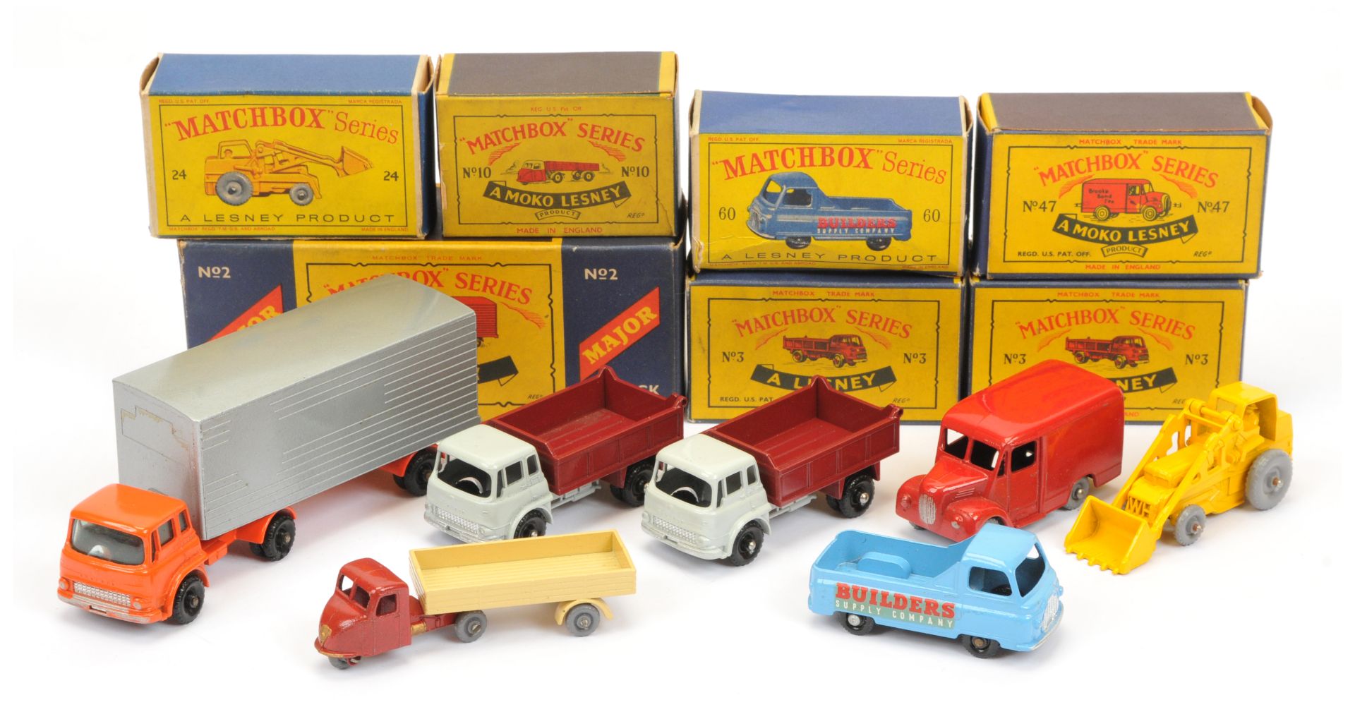 Matchbox Regular Wheels Group To Include 3b Bedford Tk Truck, 10b Scammell Truck and Trailer plus...