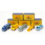 Matchbox Regular Wheels group (1) 10c Foden Sugar Container Truck - rear decal without crown, wit...