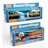 Matchbox Superkings  A Pair To Include (1) K32 Mercedes Unimog and farm trailer - Grey, black wit...