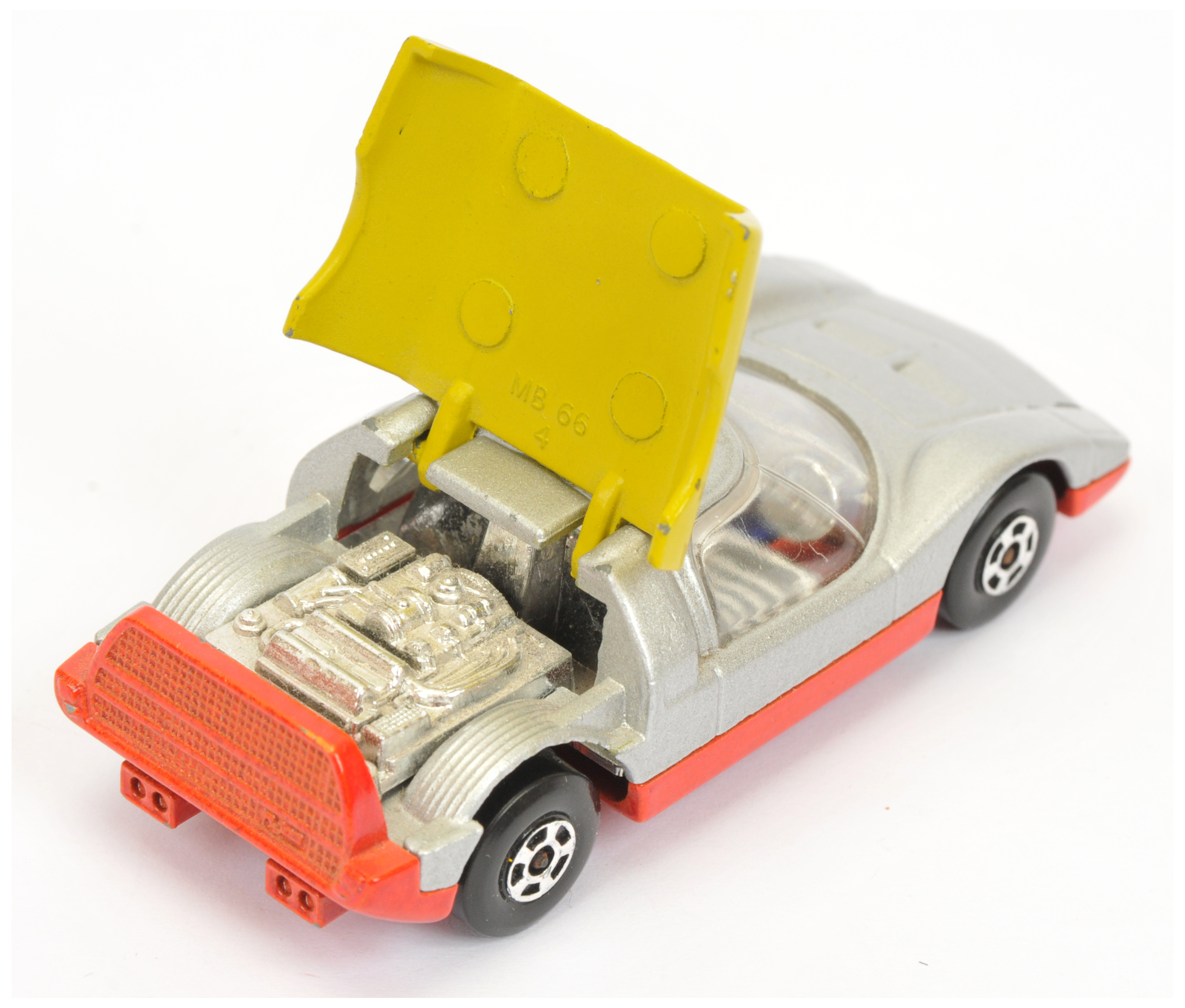 Matchbox Superfast 66b Mazda RX500 Pre-production colour trial - silver body, lime green engine c... - Image 3 of 4