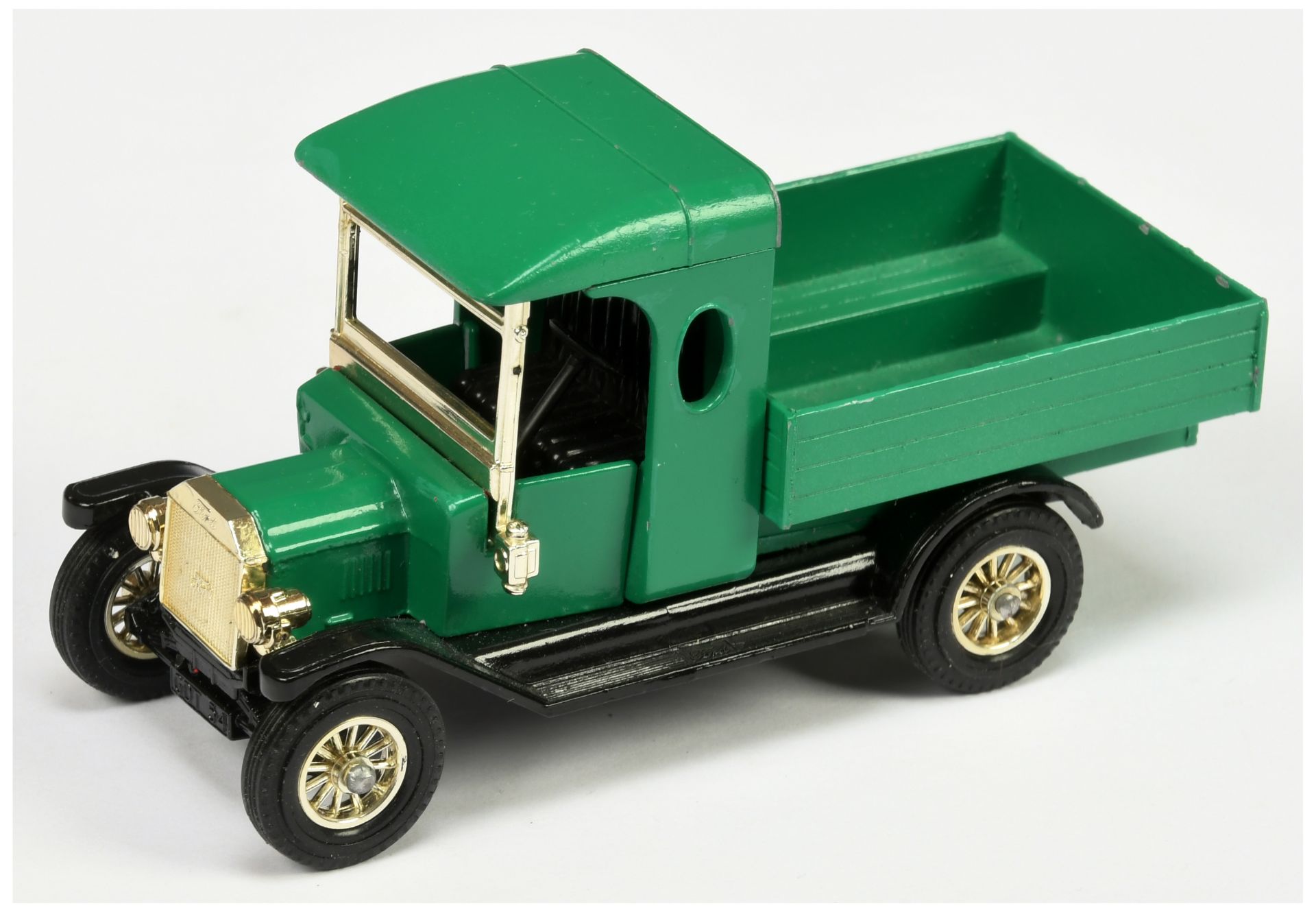 Matchbox Models of Yesteryear Y12 Ford Pick-up Truck Colour Trial - green body, black chassis, bl...