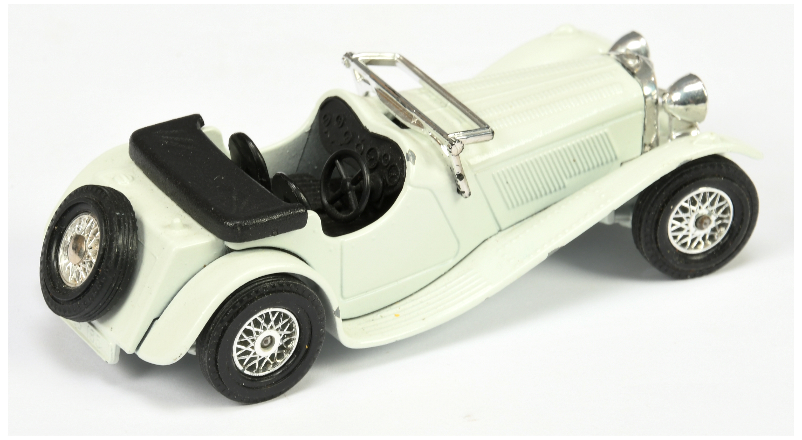 Matchbox Models of Yesteryear Y1 1936 SS100 Jaguar Late Colour Trial model - grey white body (ver... - Image 2 of 2