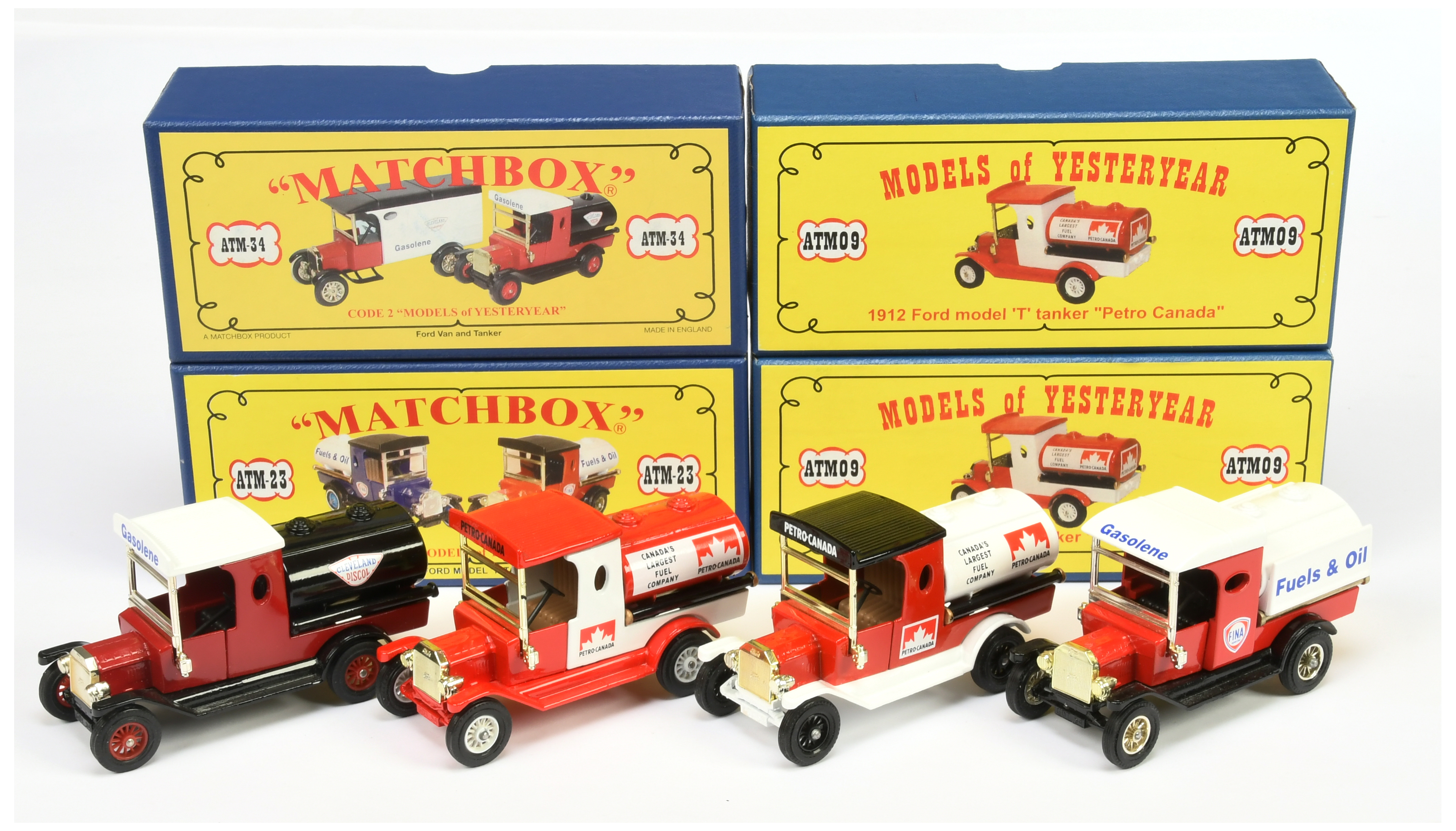 Matchbox Models of Yesteryear Code 2 issues (1) ATM09 1912 Ford Model T Tanker "Petro Canada" - r...