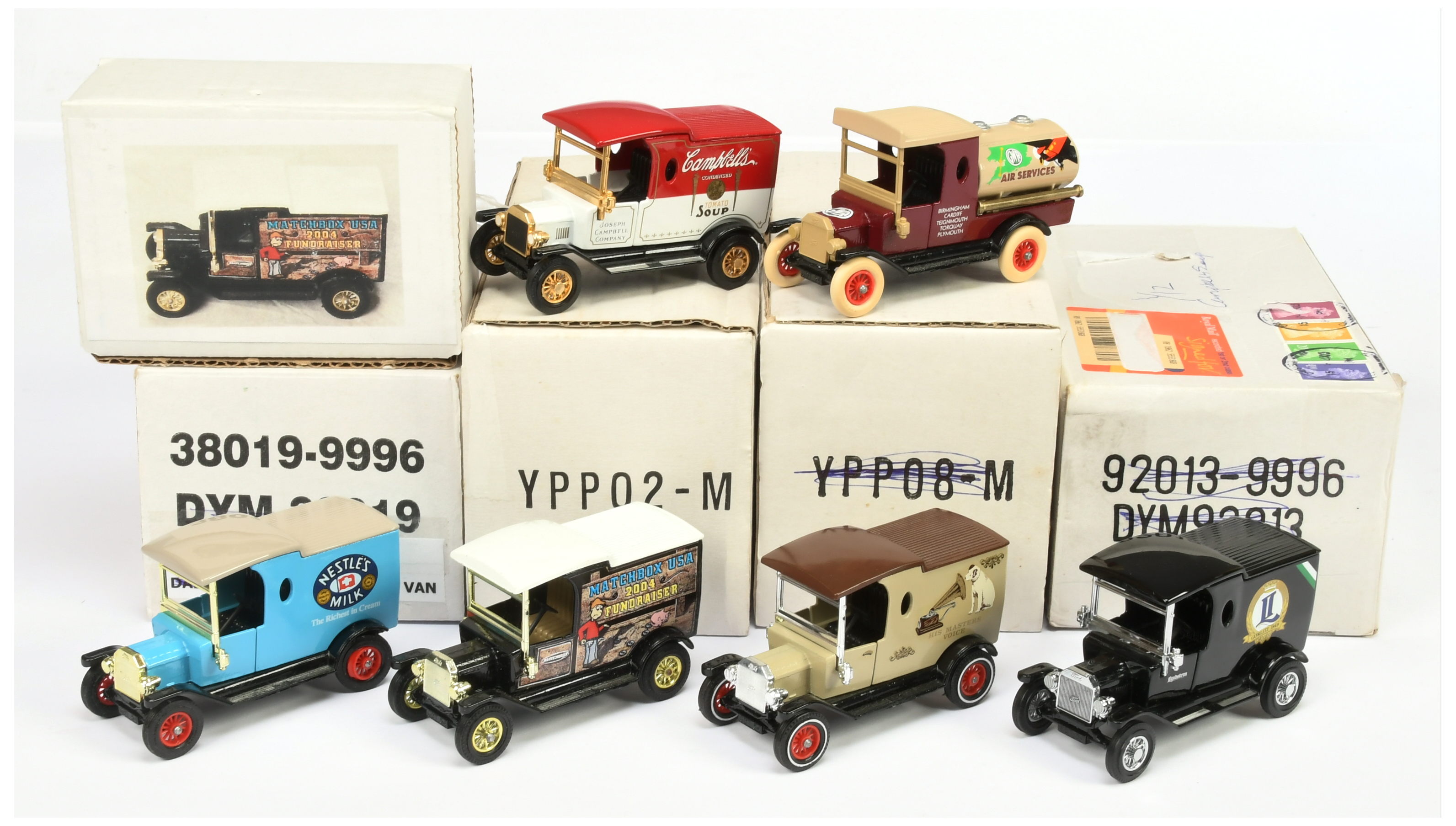 Matchbox Models of Yesteryear group of Code 2 & 3 models (1) Y3 Ford T Tanker - "Gwr Air Services...